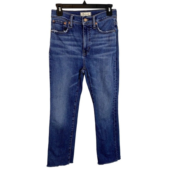 Madewell Womens Size 26 Demi Boot Blue Jeans Stretch Denim 26" Pants Boho Chic - Picture 1 of 7